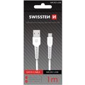 SWISSTEN datový kabel USB/micro USB, 1m, bílá_1584083986