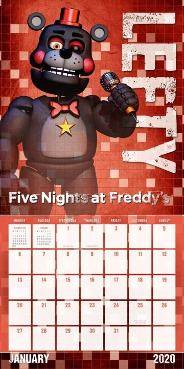 Kalendář Five Nights At Freddys 2020_4245243