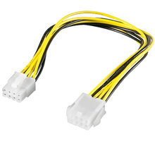 PremiumCord prodloužení napájecího kabelu, 8 pinů, délka 28cm_21765251