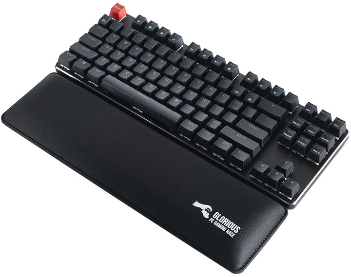 Glorious Padded Keyboard Wrist Rest Tenkeyless Slim, černá