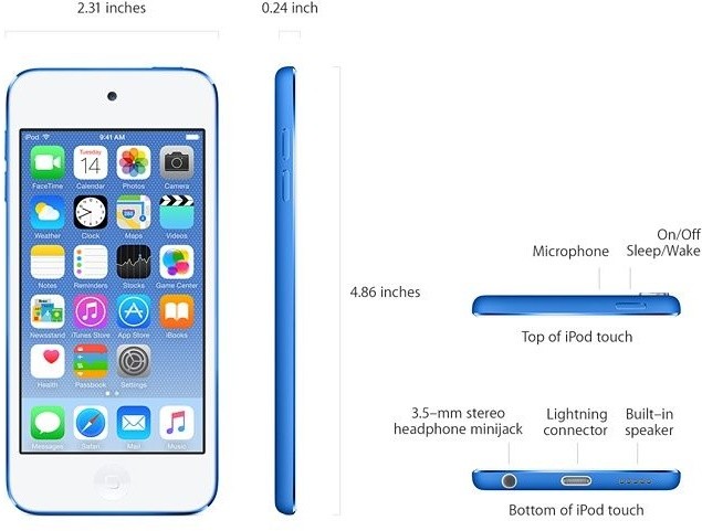 Apple iPod touch - 32GB, bílá/stříbrná, 6th gen._1659037138