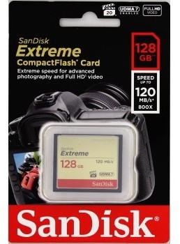 SanDisk CompactFlash Extreme 128GB 120 MB/s_881932077