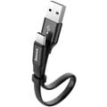 Baseus nabíjecí / datový kabel Nimble Series USB-A - USB-C, plochý, 23cm, černá_605597945