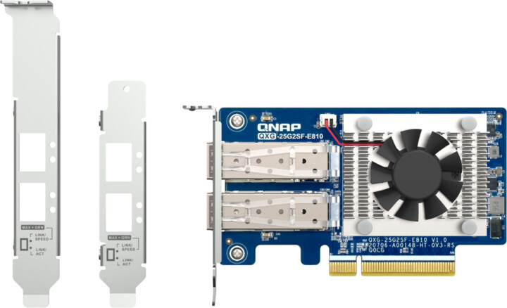 QNAP QXG-25G2SF-E810 - Dvouportová, SFP28, PCIe Gen4 x8_312639972