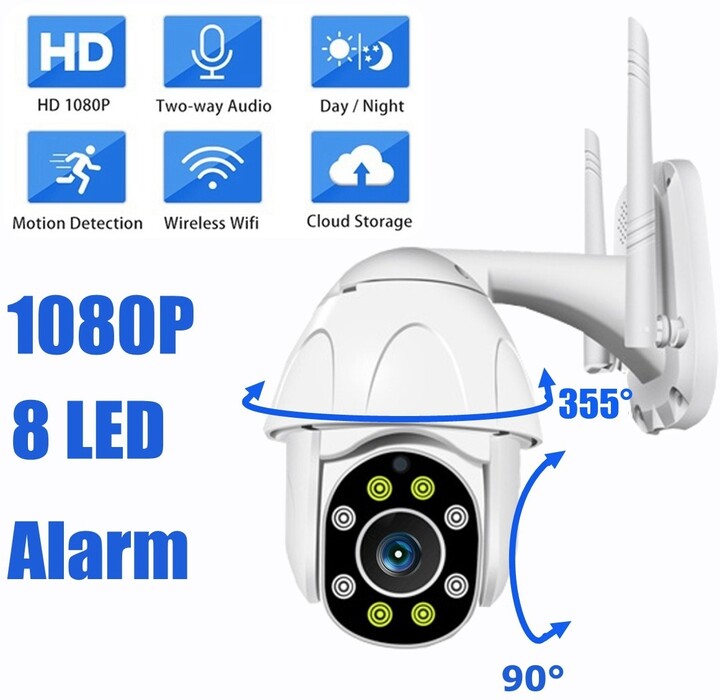 IMMAX NEO LITE Smart Security Venkovní kamera 360° v2, RJ45, P/T, HD 2MP outdoor WiFi_917007425