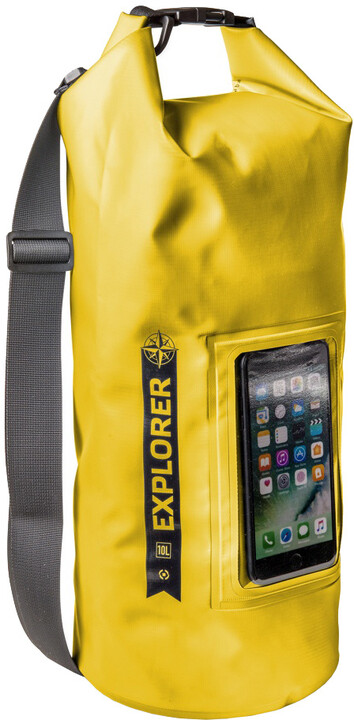 CELLY voděodolný vak Explorer 10L s kapsou na telefon do 6,2&quot;, žlutý_194097871