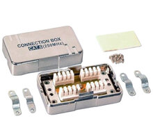 PremiumCord propojovací box pro kabely Cat.6, narážecí, stíněný