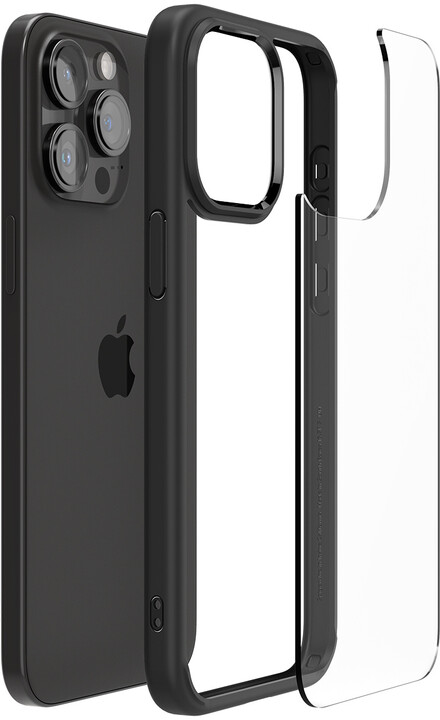 Spigen ochranný kryt Ultra Hybrid pro Apple iPhone 15 Pro, transparentní, černý okraj_1979264770