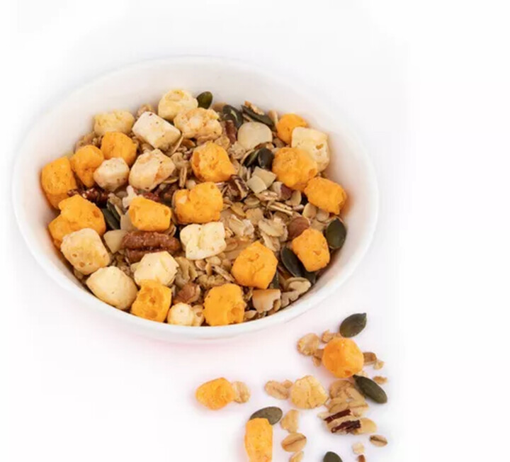 Mixit müsli Mix pro tatínky: Slaná granola s pečeným sýrem - granola/mix sýrů/ořechy, 250g_555102503