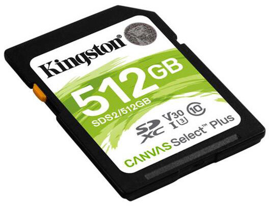 Kingston SDXC Canvas Select Plus 512GB 100MB/s UHS-I_1055244304