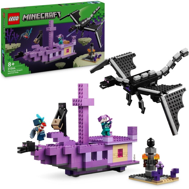 LEGO® Minecraft® 21264 Drak z Enderu a loď z Endu_600389297