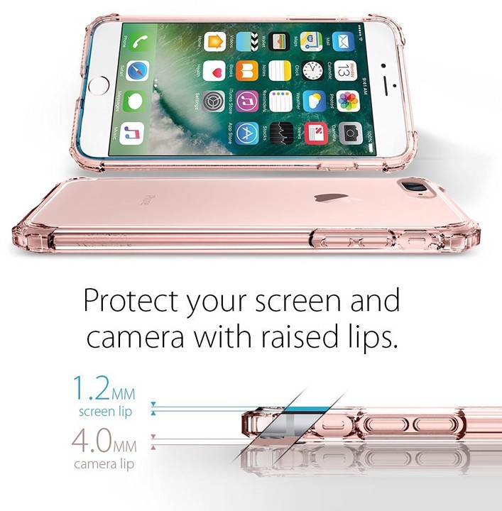 Spigen Crystal Shell pro iPhone 7 Plus, rose crystal_484257091