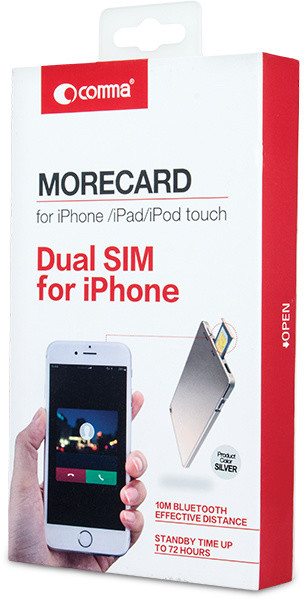 Dual SIM rozšiřovač Devia pro iPhone - stříbrný_1349310078