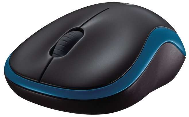 Logitech Wireless Mouse M185, modrá_365381600