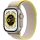 Apple Watch Ultra, 49mm, Cellular, Titanium, Yellow/Beige Trail Loop - M/L