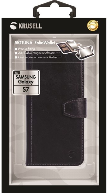 Krusell flipové pouzdro SIGTUNA FolioWallet pro Samsung Galaxy S7, černá_981198649