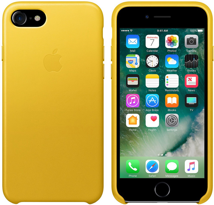 Apple iPhone 7 Leather Case, slunečnicová_142452574