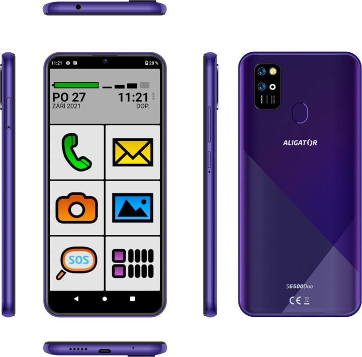 Aligator S6500 Senior, 2GB/32GB, Purple_1135269847