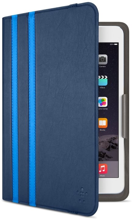 Belkin iPad mini 4/3/2 pouzdro Twin Stripe, modrá_1092856341