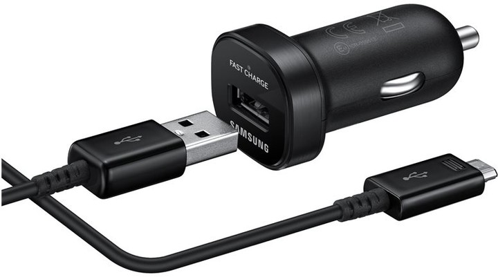 Samsung cestovní adaptér do auta USB, černá_534355877