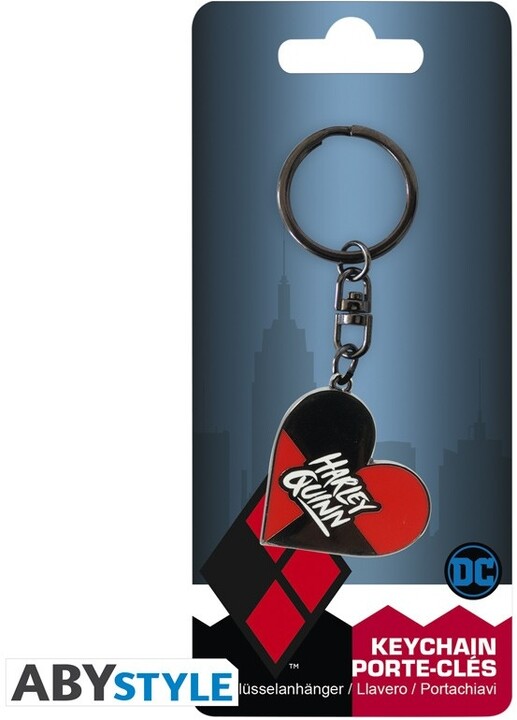 Klíčenka DC Comics - Heart Harley Quinn_472118360