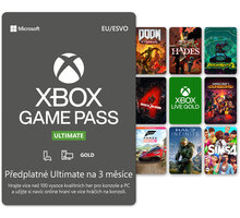 Xbox Game Pass Ultimate 3 měsíce - elektronicky Poukaz 200 Kč na nákup na Mall.cz