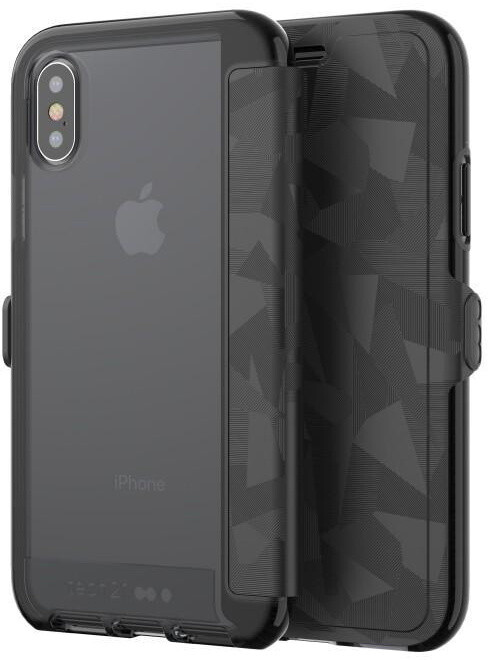 Tech21 Evo Wallet case for iPhone X, černá_1866884396