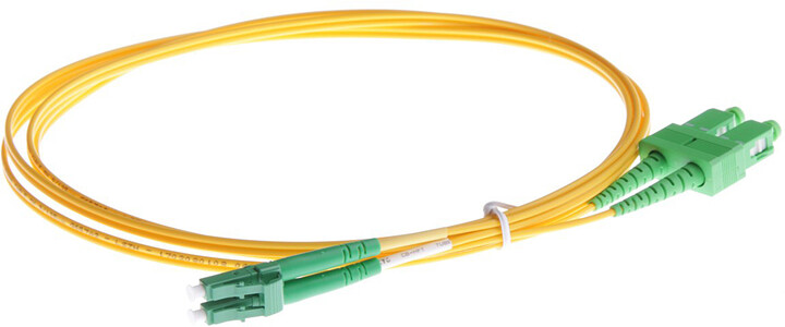 Masterlan optický patch cord, LCapc/SCapc, Duplex, Singlemode 9/125, 3m_159483866