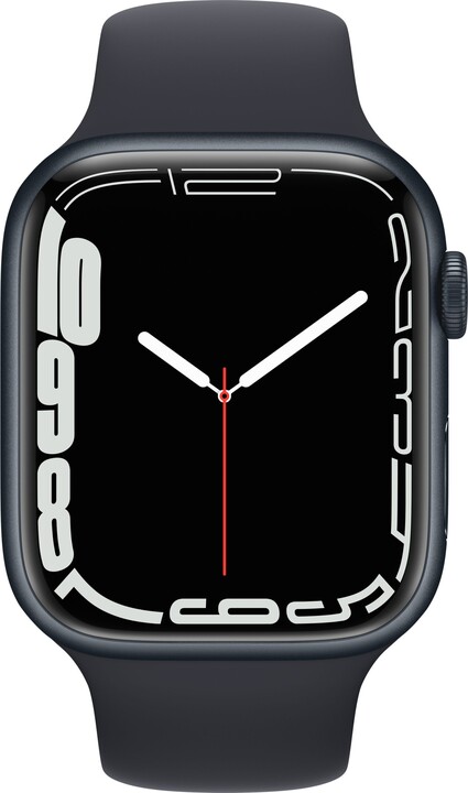 Apple Watch Series 7 GPS 45mm, Midnight, Midnight Sport Band_248489368