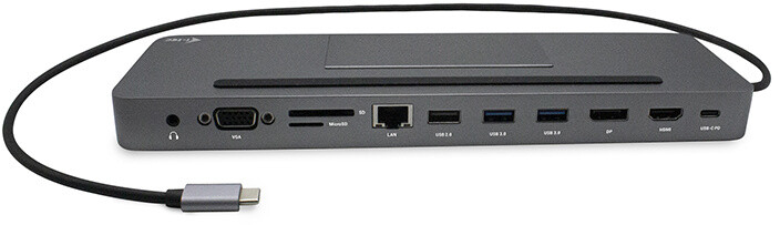 i-tec USB-C Metal Low Profile Triple Display Docking Station + Power Delivery 85 W_785562596