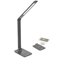 Solight LED stmívatelná lampička s bezdrátovým nabíjením, změna chromatičnosti, šedá_1946795000