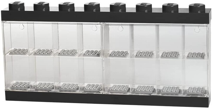 Sběratelská skříňka LEGO na 16 minifigurek, černá_2021868557