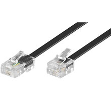 PremiumCord kabel telefonní rovný RJ45 - RJ11, 3m, černá_1756267863