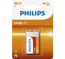 Philips 9V LongLife zinkochloridová, blister_1648390714