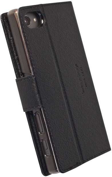 Krusell polohovací pouzdro BORAS FolioWallet pro Sony Xperia Z5 Compact, černá_51000023