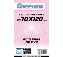 Ochranné obaly na karty SapphireSleeves - Pink, tarot, 100ks (70x120)_2070319800