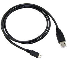 C-TECH kabel USB 2.0 AM/Micro, 1m, černá CB-USB2M-10B