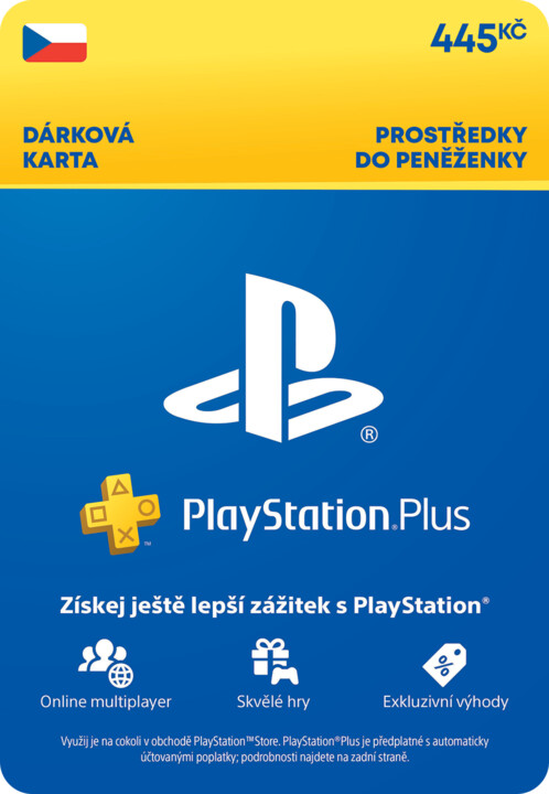 Karta PlayStation Store - Dárková karta 445 Kč - elektronicky_862851987