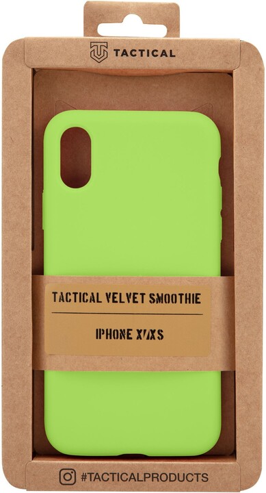 Tactical silikonový kryt Velvet Smoothie pro Apple iPhone 11, svítívě zelená_893734704