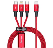 Baseus nabíjecí / datový kabel 3v1 Rapid Series USB-C - MicroUSB / Lightning / USB-C, PD 20W, 1.5m,_406548574