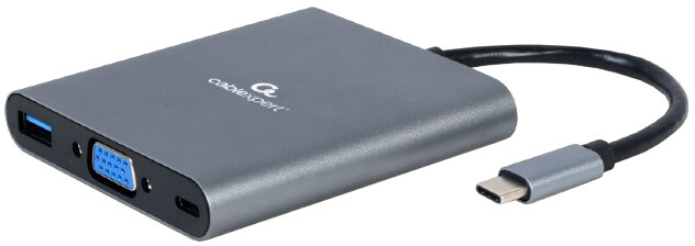 Gembird CABLEXPERT multiportový adaptér 6v1, USB 3.1 Gen1, HDMI 4K@30Hz, VGA, USB-C PD, jack, SD_1770511881