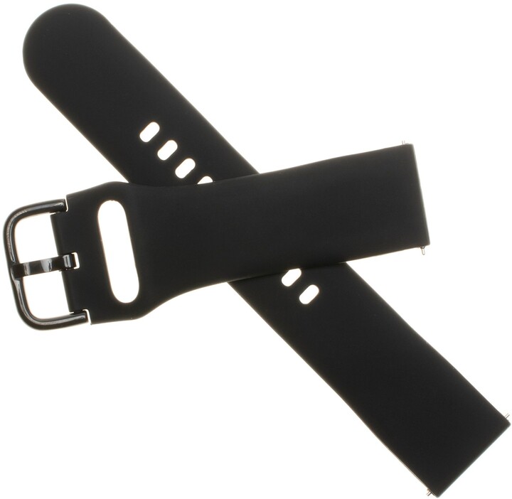 FIXED silikonový řemínek pro smartwatch, šířka 20mm, černá_402402690