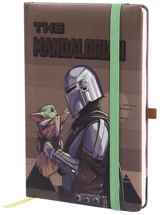 Zápisník Star Wars: The Mandalorian - Mando and the Child, bez linek, pevná vazba, A5_1247417089