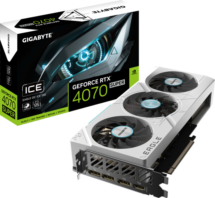 GIGABYTE GeForce RTX 4070 SUPER EAGLE OC ICE 12G, 12GB GDDR6X_1793740723