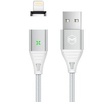 Mcdodo kabel Storm Series USB - Lightning, magnetický, M/M, stříbrná_1001679444