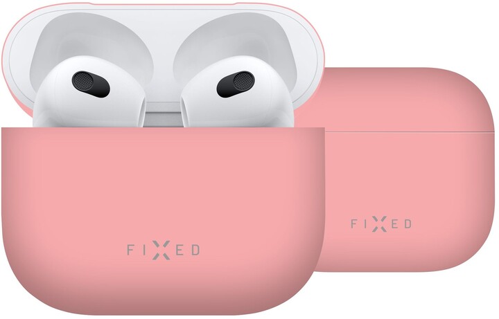 FIXED ultratenké ochranné pouzdro Silky pro Apple AirPods (2021), růžová_1311282583