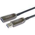 PremiumCord prodlužovací optický kabel USB-A 3.0, 10m, černá_2104037698