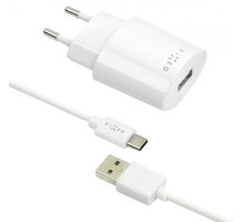 FIXED síťová nabíječka s odnímatelným USB-C kabelem, 2,4A, bílá_441429565