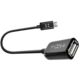 FIXED MicroUSB OTG adaptér pro mobilní telefony a tablety, USB 2.0, černý