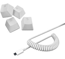 Razer PBT Keycap + Coiled Cable Upgrade Set, Mercury White O2 TV HBO a Sport Pack na dva měsíce